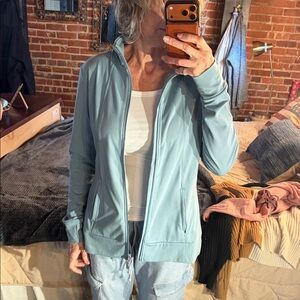 Jockey Light Blue Full-Zip Utility Jacket